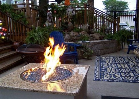 Fire Pit with staging